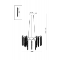 Подвесная люстра Freya Mineral FR1010PL-06G