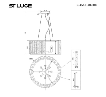 Подвесная люстра ST Luce Delight SL1516.303.08