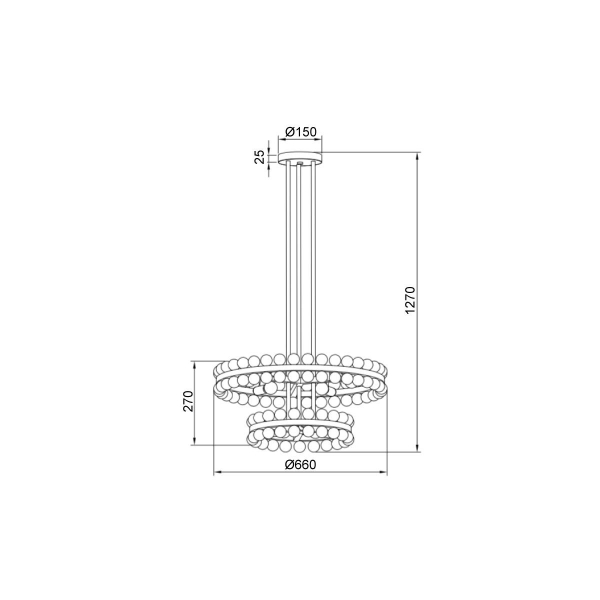 Подвесная люстра Vele Luce Baldassare VL4143L09 Подвесная люстра Vele Luce Baldassare VL4143L09