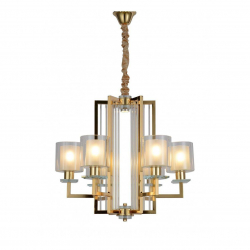 Подвесная люстра Lumina Deco Manhattan LDP 8012-6 F.GD