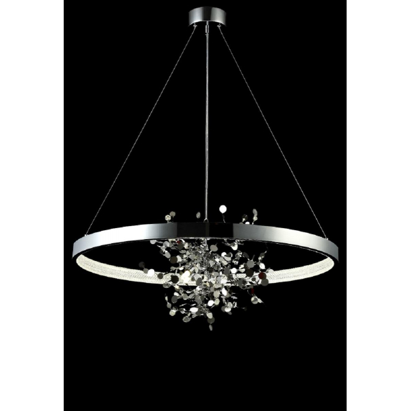 Подвесная люстра Crystal Lux GARDEN SPLED+4 D800 CHROME