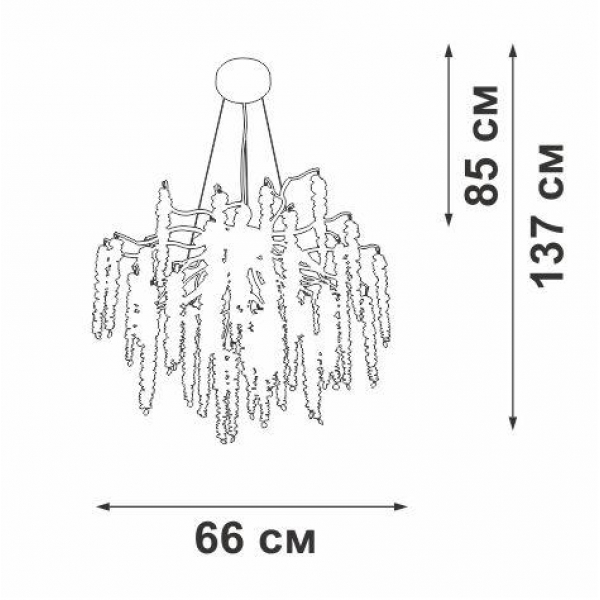 Подвесная люстра Vitaluce V28550-9/7S