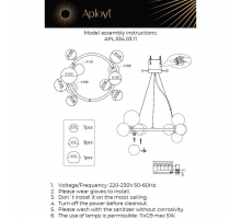 Подвесная люстра Aployt Feliche APL.334.03.11
