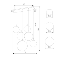 Подвесная люстра TK Lighting 4793 Esme