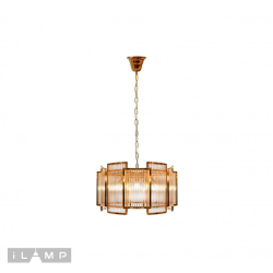 Подвесная люстра iLamp Tribeca MD0276-6A GOLD+CLEAR