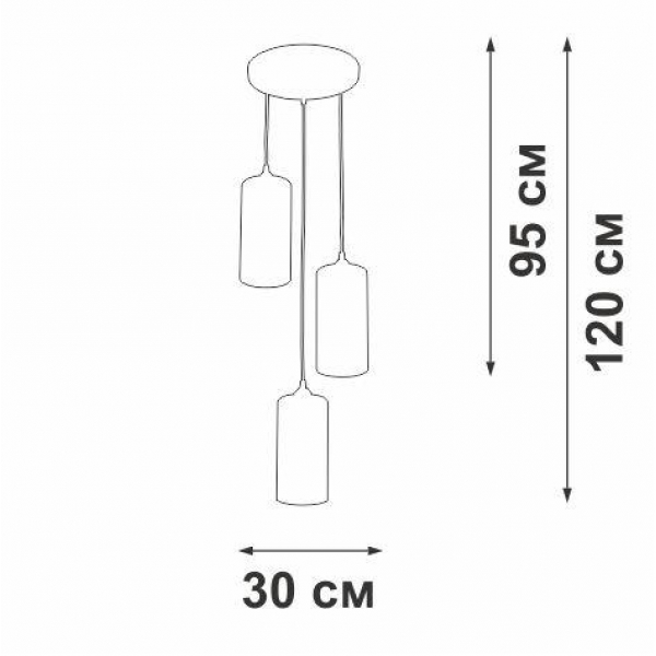 Подвесная люстра Vitaluce V2732/3S