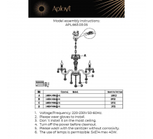 Подвесная люстра Aployt Selestina APL.663.03.05