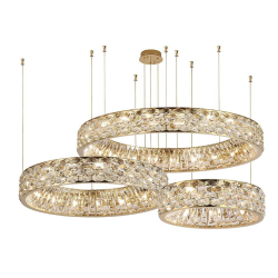 Горизонтальная композиция Newport 8530 из трех колец золото №184 S8530_184G