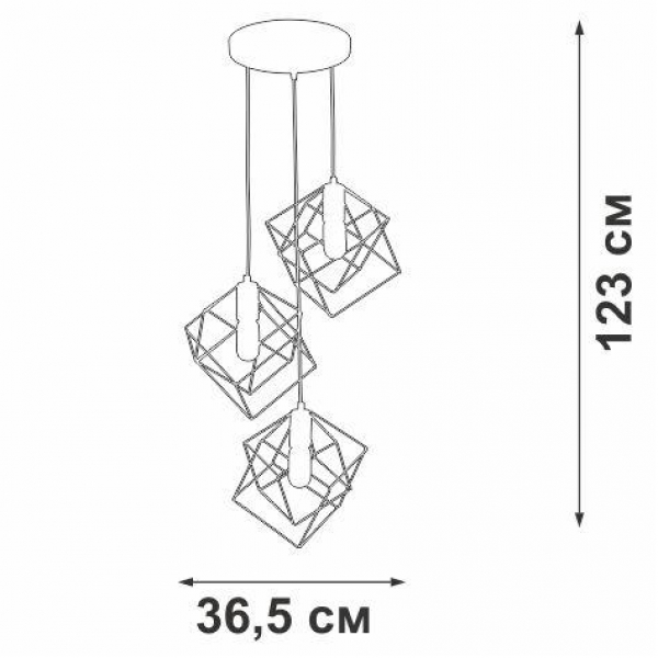 Подвесная люстра Vitaluce V4943-1/3S