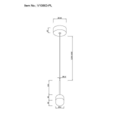 Подвесной светодиодный светильник Moderli Drop V10863-PL