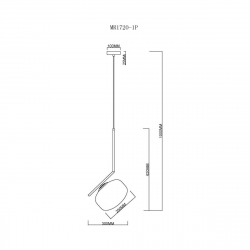 Подвесной светильник MyFar Single MR1720-1P