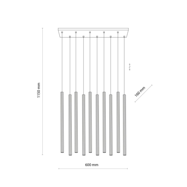 Подвесной светильник TK Lighting 11488 Ferro Sabia a072572