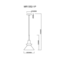 Подвесной светильник MyFar Kristina MR1352-1P