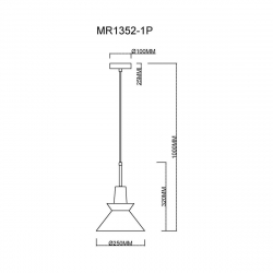 Подвесной светильник MyFar Kristina MR1352-1P