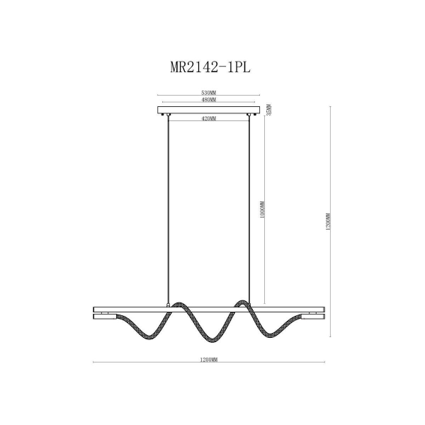 Подвесной светодиодный светильник MyFar Kenneth MR2142-1PL
