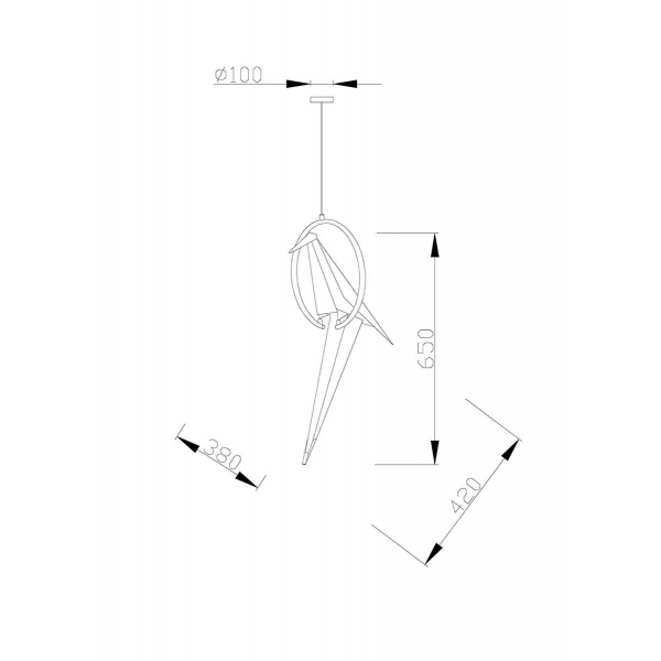 Подвесной светодиодный светильник Moderli Birds V3071- 1PL