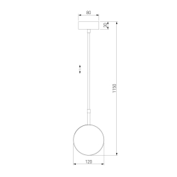 Подвесной светильник Elektrostandard Grollo 50120/1 хром 4690389187162