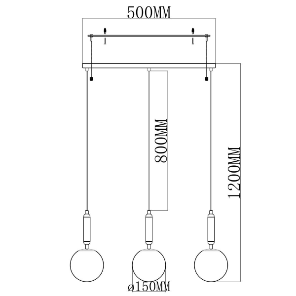 Подвесной светильник Moderli Scrumbel V6040-3P