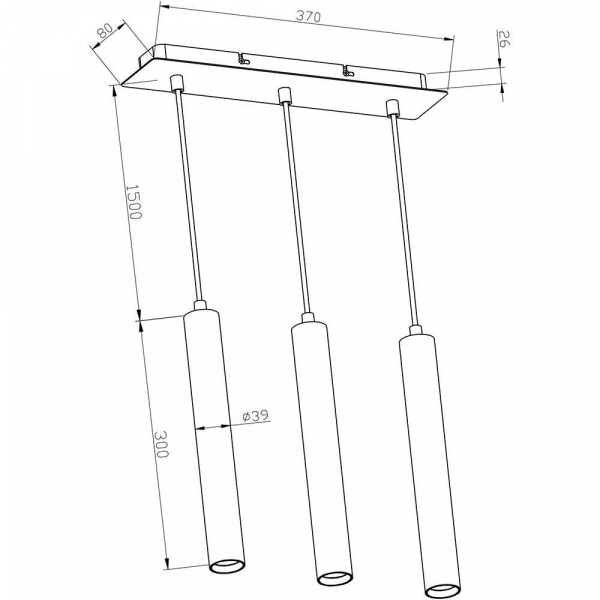 Подвесной светильник Deko-Light Slim 342216