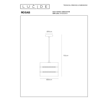 Подвесной светильник Lucide Rosas 21433/01/30