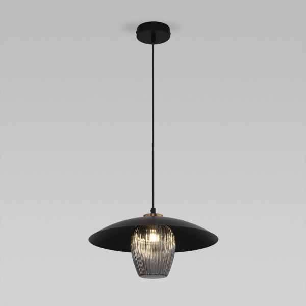 Подвесной светильник Eurosvet Kamari 50259/1 черный/дымчатый