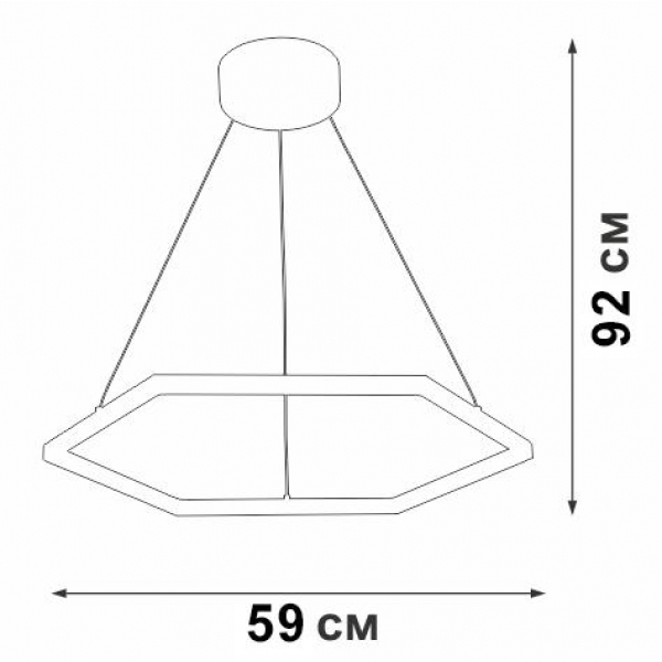 Подвесной светодиодный светильник Vitaluce V04605-03/1S