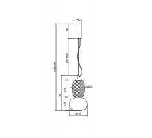 Подвесной светодиодный светильник Maytoni Pattern MOD267PL-L18G3K