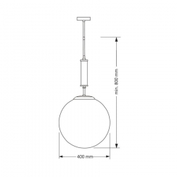 Подвесной светильник Kutek Mood Artu Glass ART-ZW-1(Z)G350