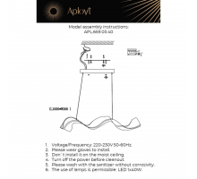 Подвесной светодиодный светильник Aployt Viola APL.659.03.40