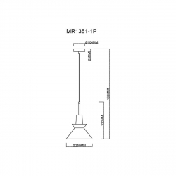 Подвесной светильник MyFar Kristina MR1351-1P