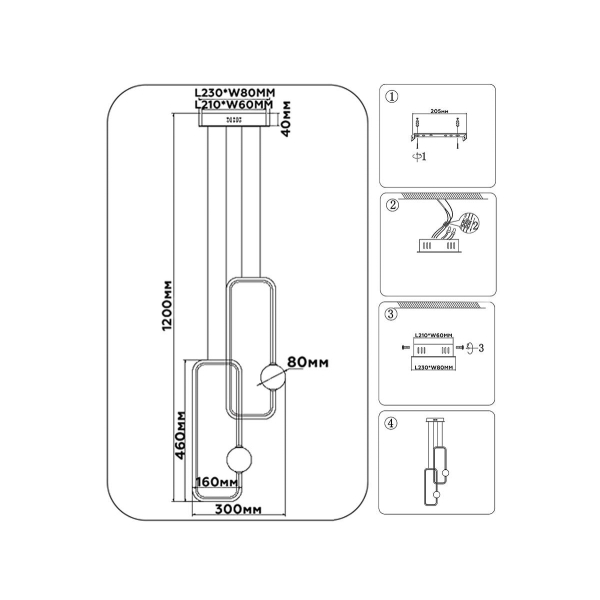 Подвесной светодиодный светильник Ambrella light Comfort LineTech FL66365 Подвесной светодиодный светильник Ambrella light Comfort LineTech FL66365