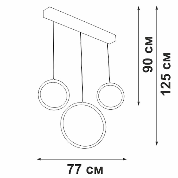 Подвесной светильник Vitaluce V3050-1/3S Подвесной светильник Vitaluce V3050-1/3S