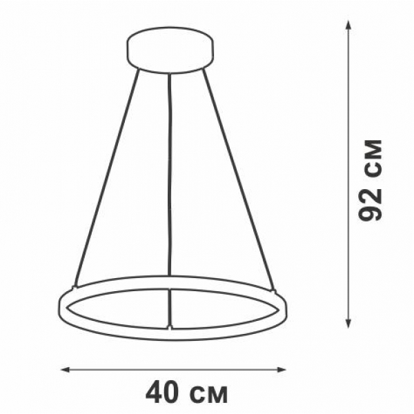 Подвесной светодиодный светильник Vitaluce V04600-03/1S