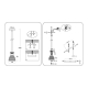 Светильник подвесной со стеклянным плафоном Ambrella light Traditional TR3403