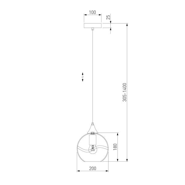Подвесной светильник Eurosvet Lotus 50221/1 прозрачный Подвесной светильник Eurosvet Lotus 50221/1 прозрачный