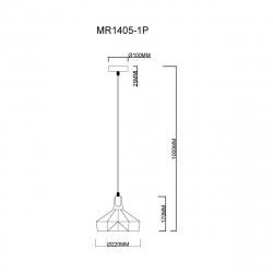 Подвесной светильник MyFar Brigitte MR1405-1P