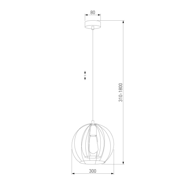 Подвесной светильник TK Lighting 6597 Jaula