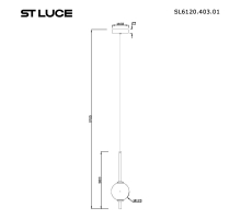 Подвесной светодиодный светильник ST Luce Peek SL6120.403.01