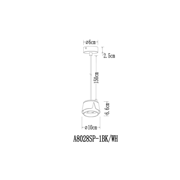 Подвесной светильник Arte Lamp Amaks A8028SP-1BK