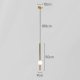 Подвесной светильник Imperium Loft Wand Vrt A H50 Brass 345103-23