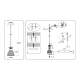 Светильник подвесной со стеклянным плафоном Ambrella light Traditional TR3406
