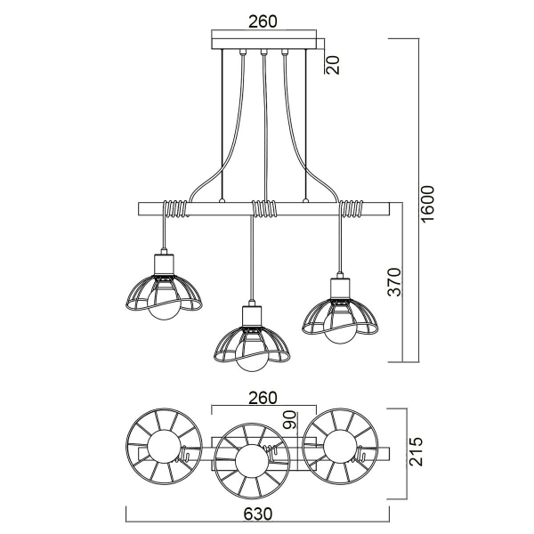 Подвесной светильник Vele Luce Formula VL6482P03