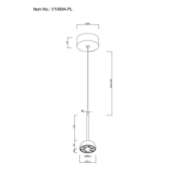 Подвесной светодиодный светильник Moderli Fiona V10894-PL