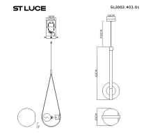 Подвесной светильник ST Luce Moonbag SL2002.403.01