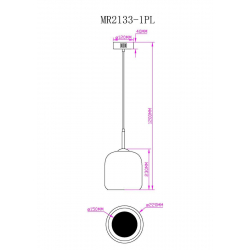 Подвесной светодиодный светильник MyFar Charlie MR2133-1PL