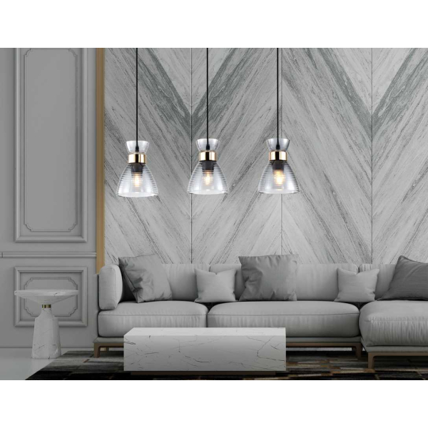 Светильник подвесной со стеклянными плафонами Ambrella light Traditional TR3407