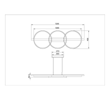 Подвесной светодиодный светильник Arte Lamp Fluido A3913SP-24BK