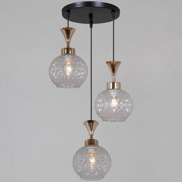 Подвесной светильник Reluce 10080-0.9-03 BK+FG