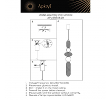 Подвесной светодиодный светильник Aployt Nikusia APL.658.06.28