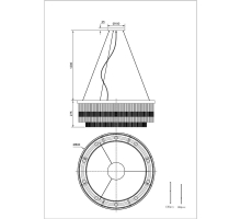 Подвесной светильник Divinare Brillante 6813/17 LM-10